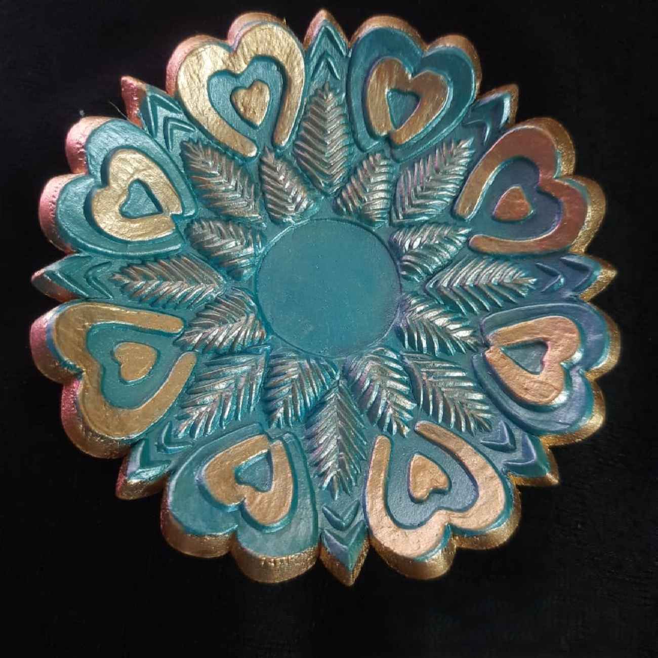 هفت سين من الفخار – مناسب لعید نوروز مع تصميم الزهور والقلب (مجموعة من 10)