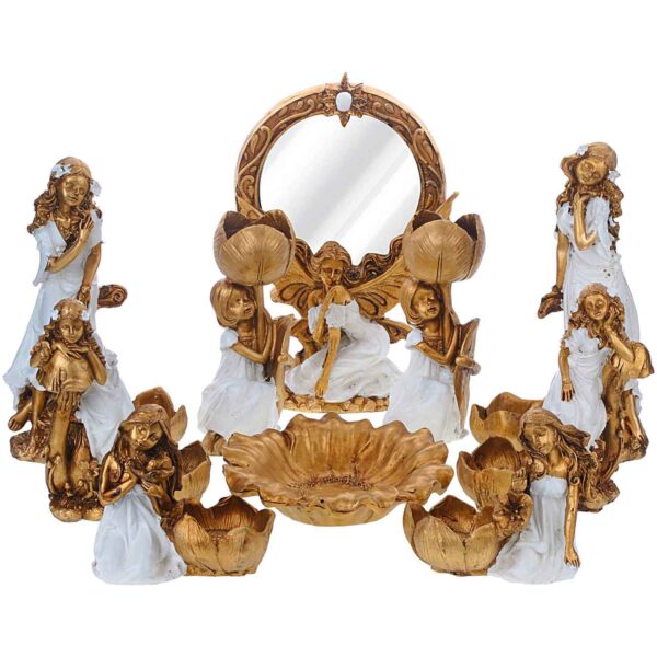 هفت سين من الراتنج - مناسب لعید نوروز مع تصميم الزاوية (مجموعة من 10)