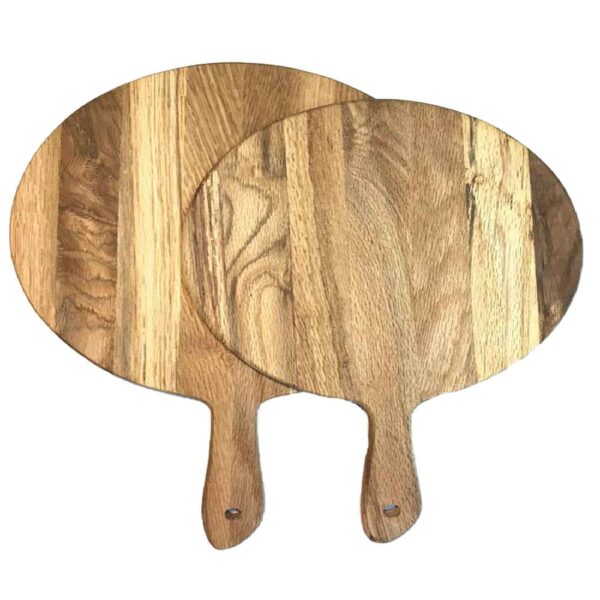 لوح التقطيع والتقديم الخشبي - مثالي لتقديم الأجبان والشاركوتيري (مجموعة من 2)