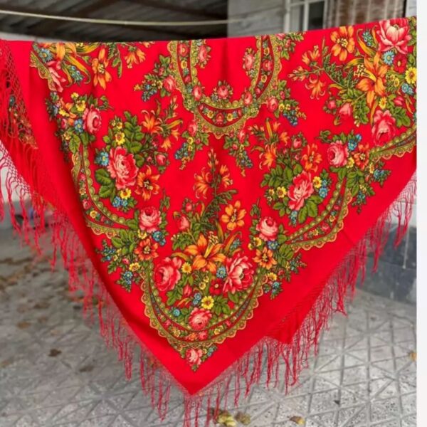 وشاح تركماني فاخر 100% صوف - الحرفية الخالدة والراحة المطلقة