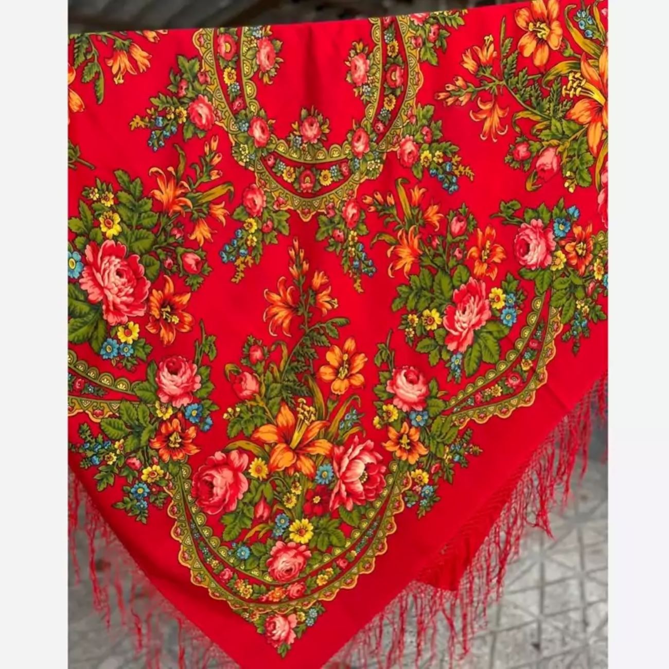 وشاح تركماني فاخر 100% صوف – الحرفية الخالدة والراحة المطلقة