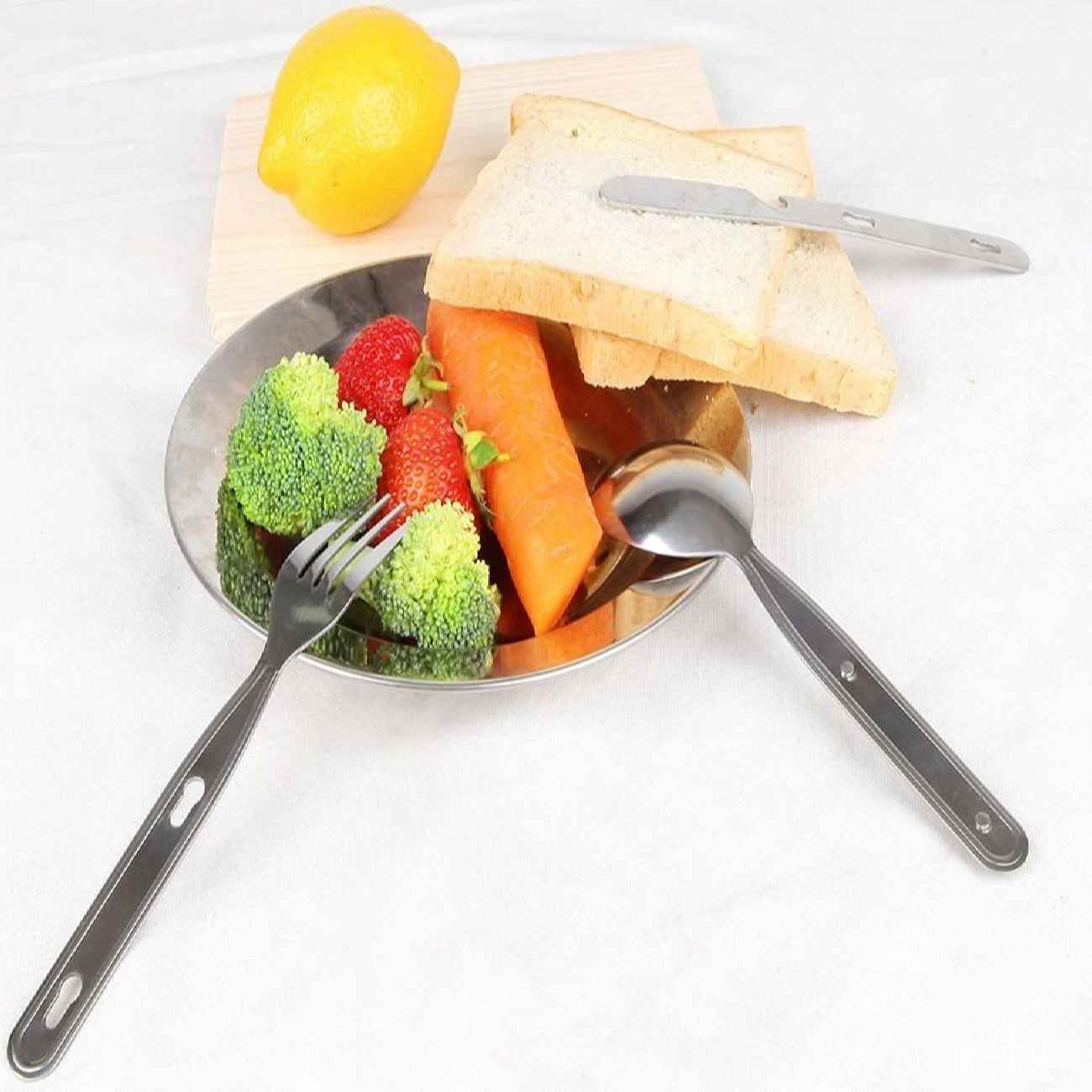 مجموعة أدوات مائدة سفر محمولة مدمجة – الحل المثالي لتناول الطعام في الهواء الطلق