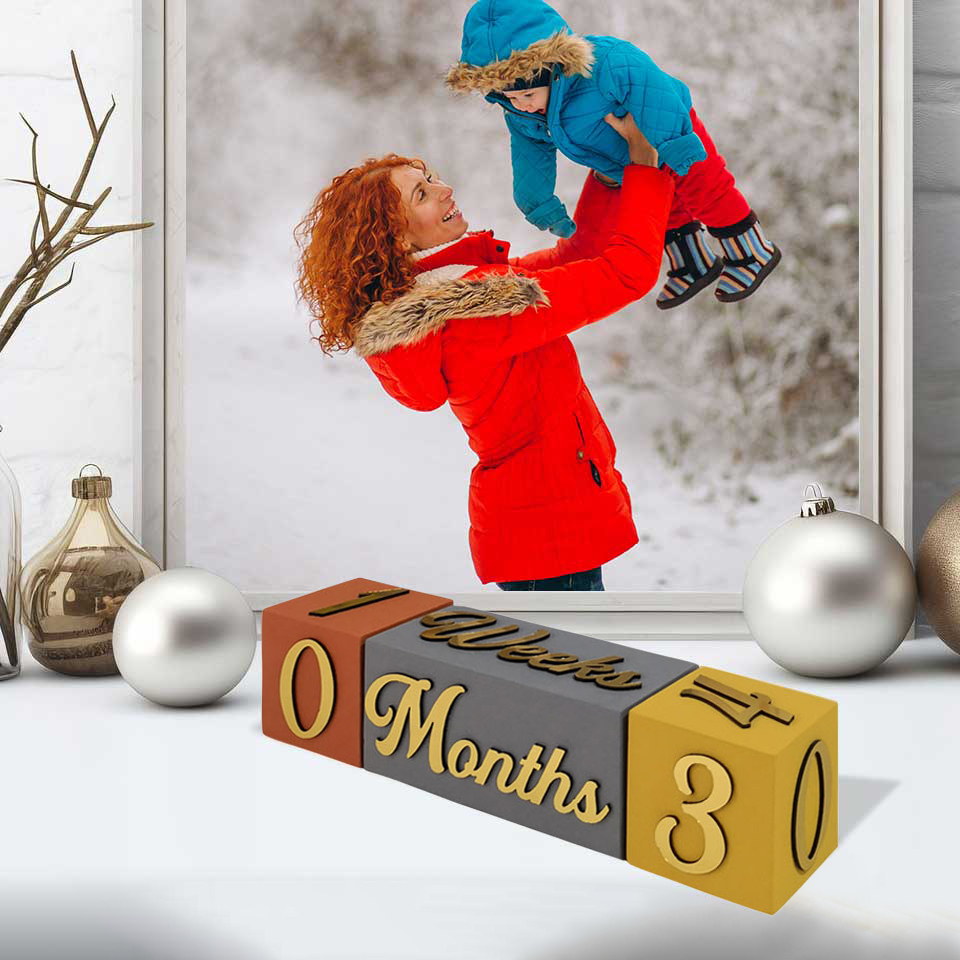 تقويم مكتبي مكعب خشبي – إكسسوار مكتبي صديق للبيئة وجمالي