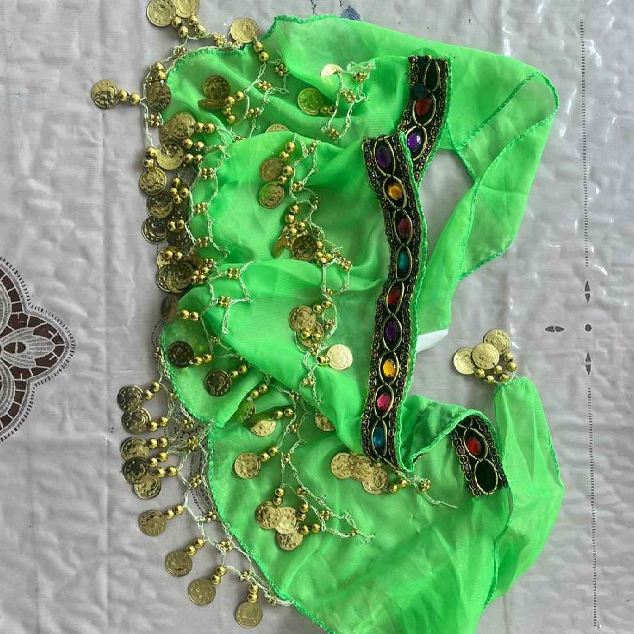 وشاح رقص البطن بالعملة – مناسب لعروض رقص البطن