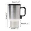Travel Mug Model Car Lighter , Capacity 0.450 Liters Suitable for Long Road Trips