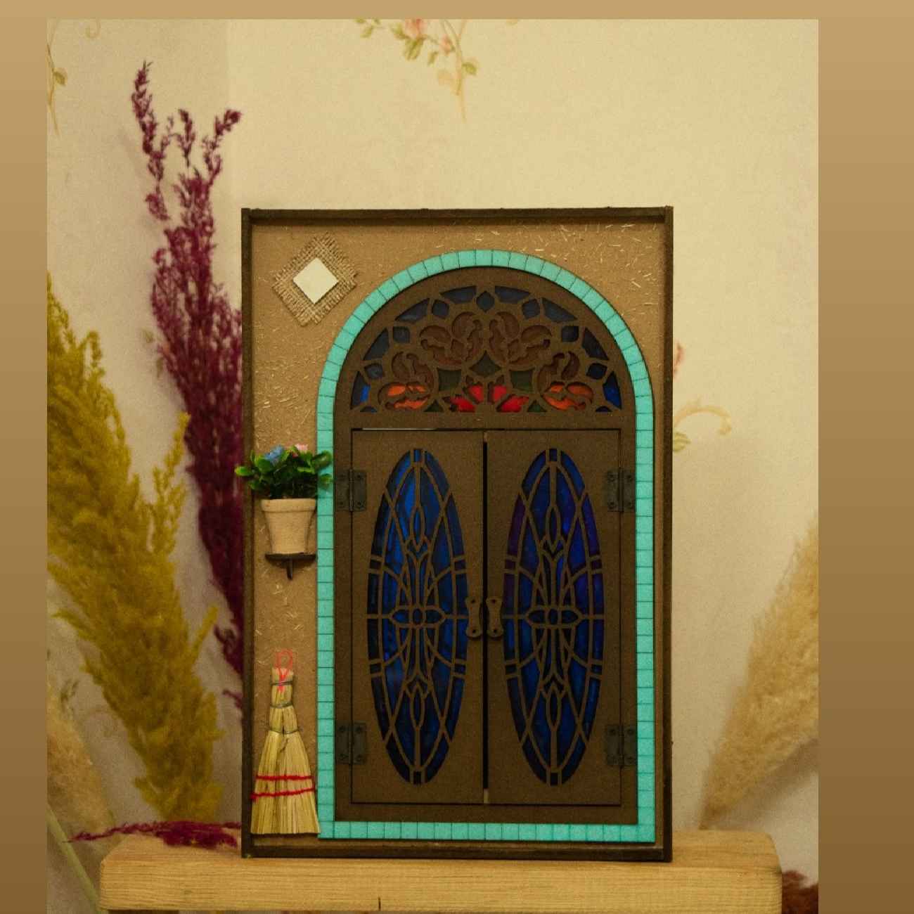 سجاد جابيه إيراني أصيل من الصوف محبوك يدويًا في فارس برموز شجرة