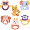 6-Piece-Baby-Rattle-and-Teether-Set-–-Animal-Design-2
