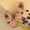 Girls-Sandals-with-Velcro-Strap-Floral-Design-Comfortable-4-Cm-Heel-3