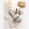 Handmade-Macrame-Sandal-Slipper-Featuring-Chamomile-Flower-Design-2