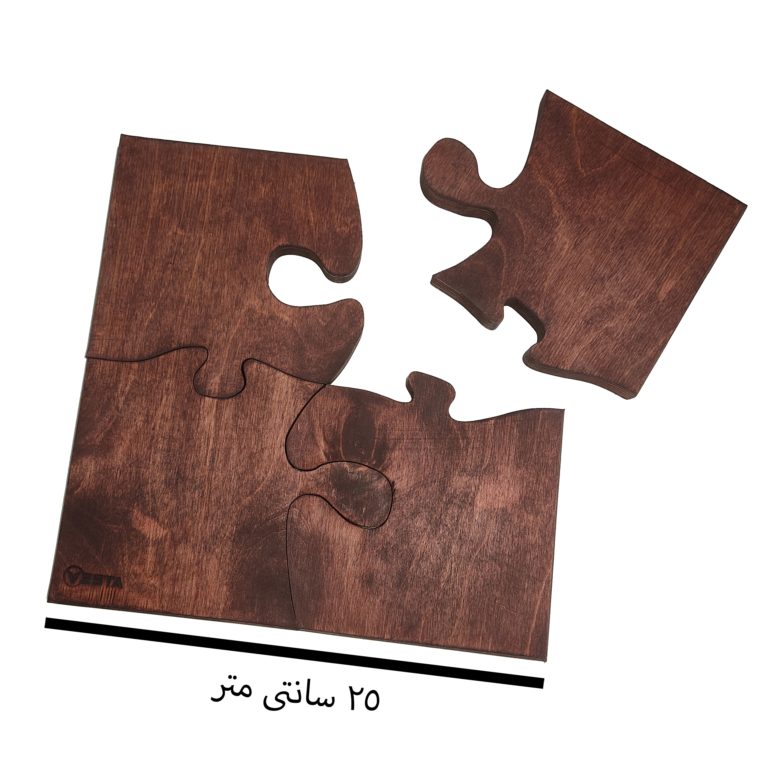 حوامل أكواب أحجية متشابكة – مناسبة لحماية الأسطح الخشبية (4 قطع)