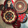 Traditional-Pottery-Wall-Plate-Set-–-Hand-Painted-Persian-Style