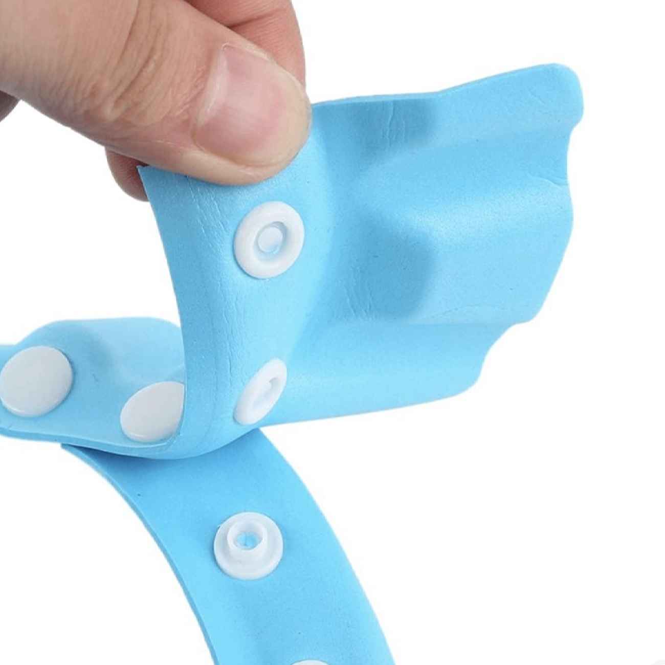 قبعة استحمام للأطفال مقاومة للماء لحماية الوجه والعينين، مناسبة للبشرة الحساسة للأطفال