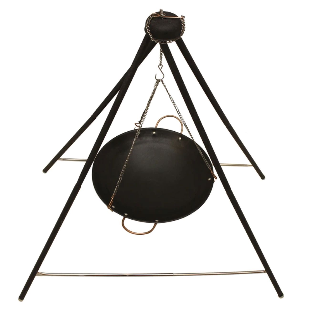 طقم Koohman المحمول – شواية، ووك، وقاعدة – موديل 4POD GRILLWOK
