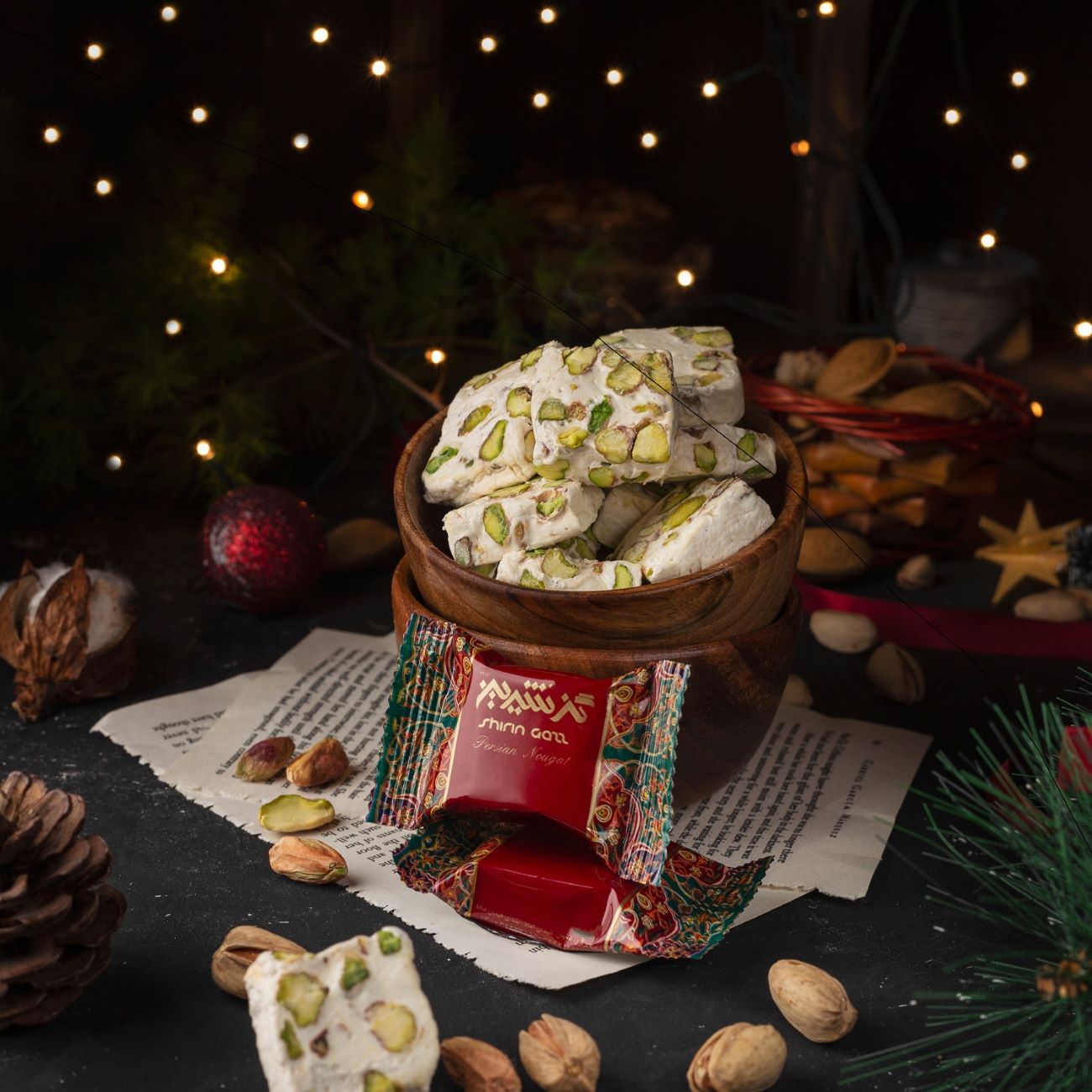 شيرين جاز صغير الحجم 40% فستق – 450 جم (2 عبوات)