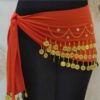 وشاح شرائط ذهبية للنساء – شال حوض مناسب للرقص العربي