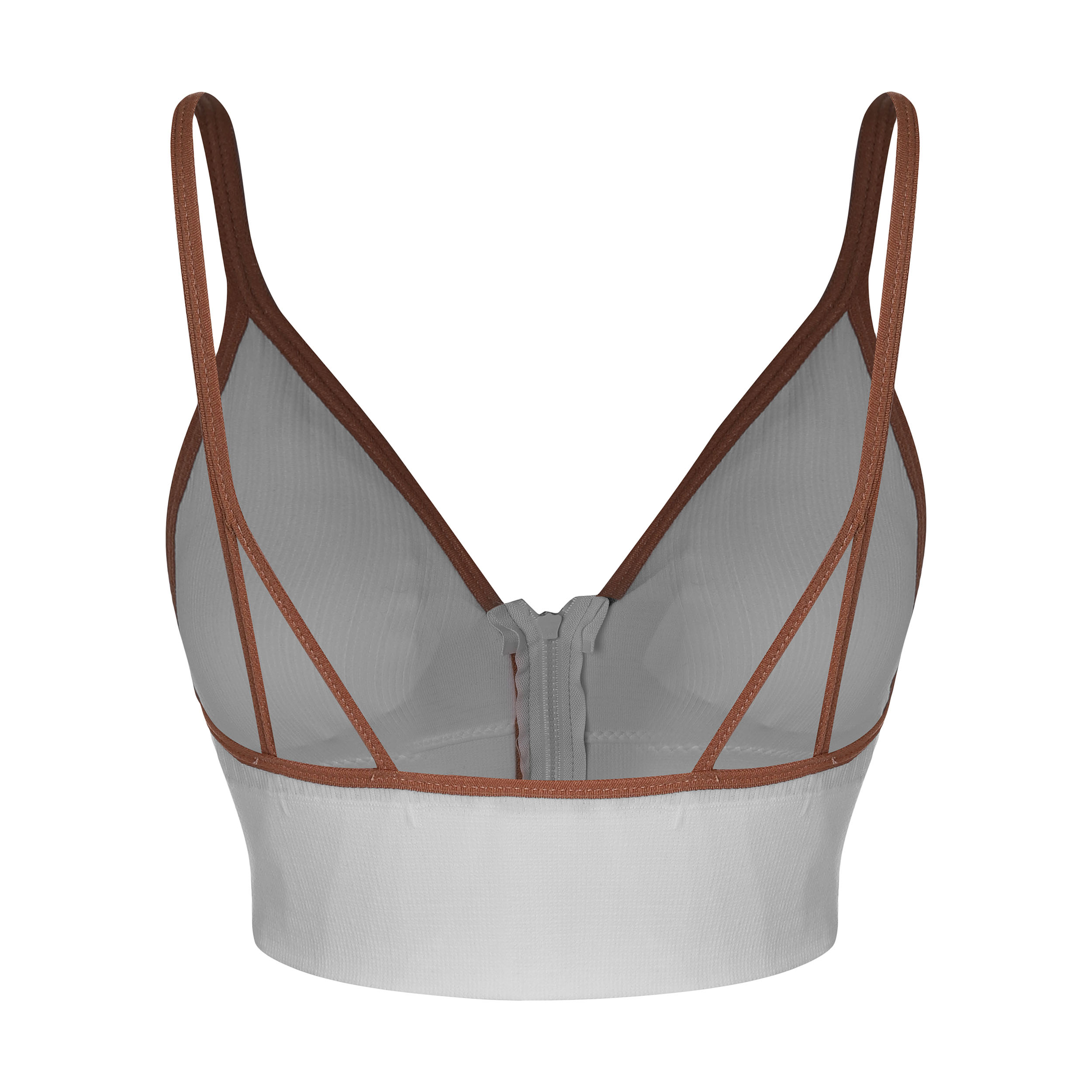 Women’s Workout Bra and Panty Set – Model 36048 in White
