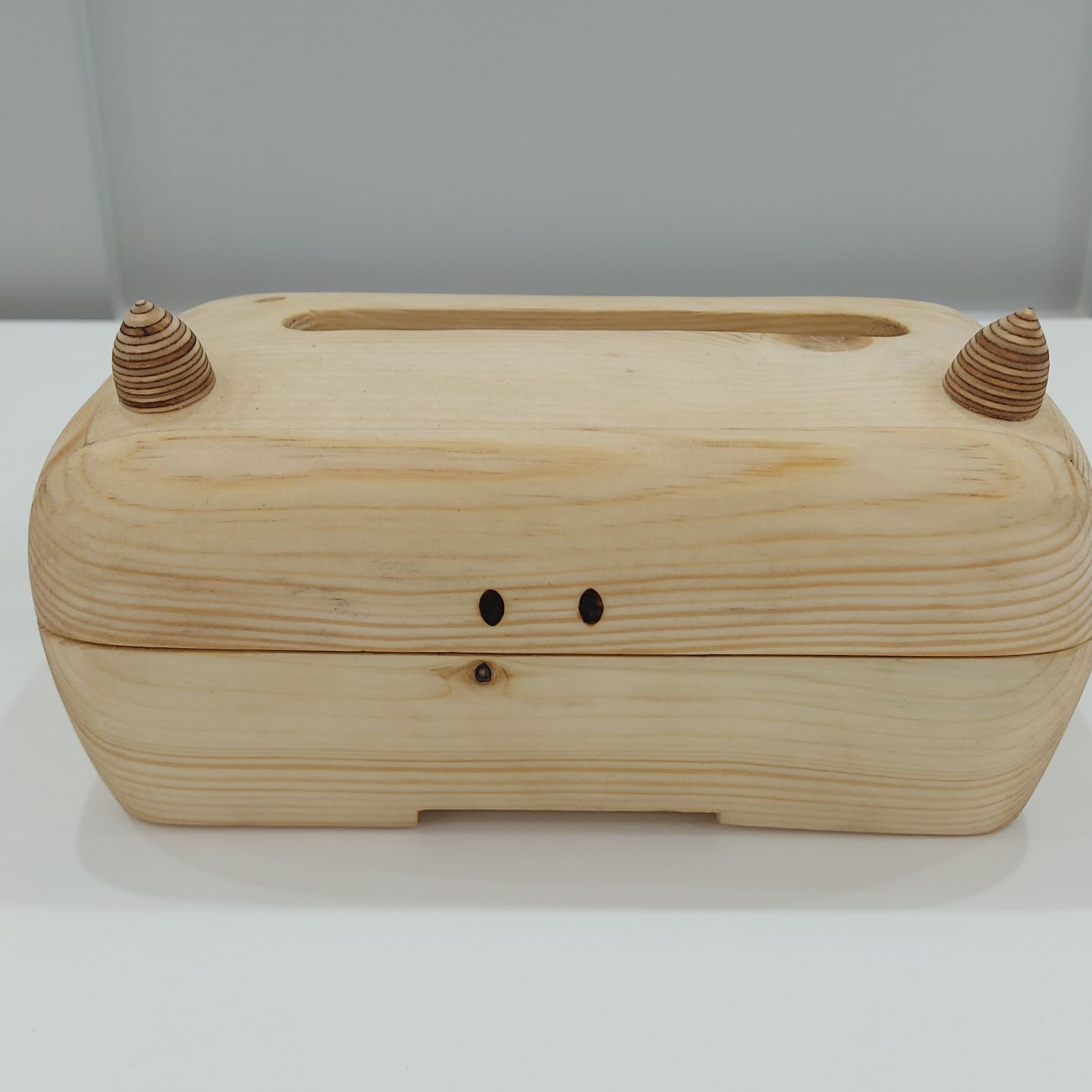 Creative Wooden Tissue Box Cover Handmade - Kind Monster Design