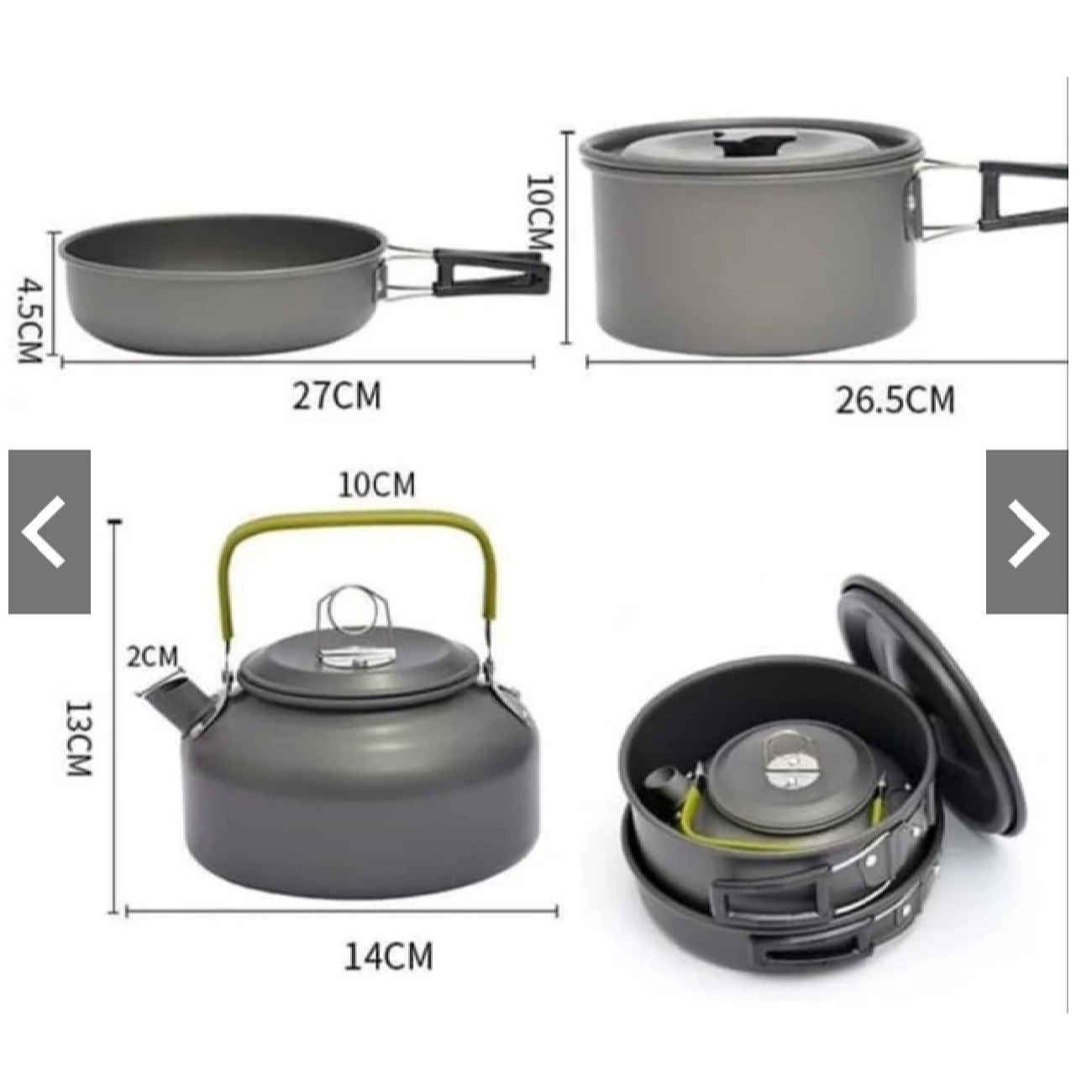 Camping Cookware Set – Lightweight, Non-Stick, Compact for Outdoor Cooking