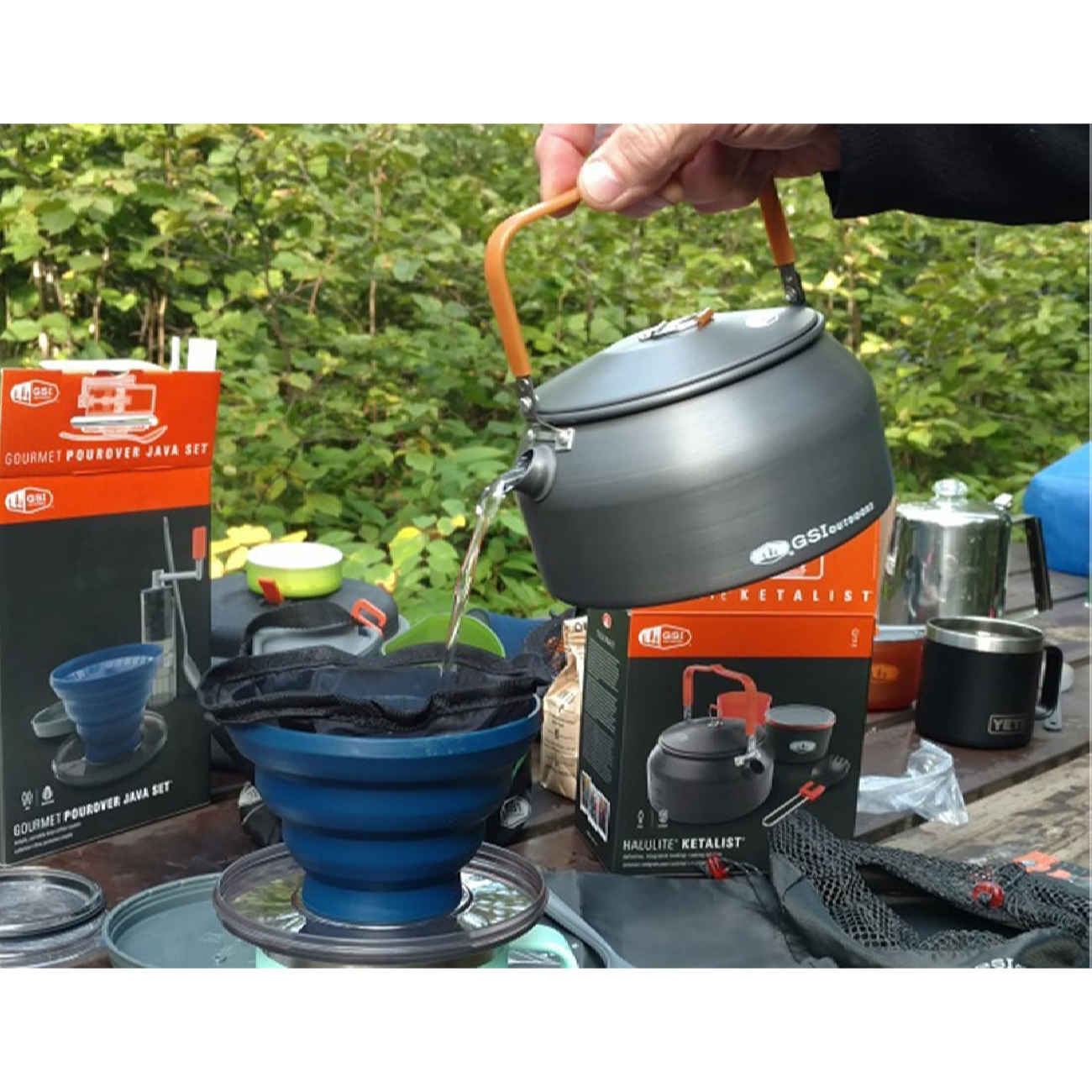 GSI Outdoor Cookware Set – 4-Piece Camping Kit for Backpacking & Bushcraft