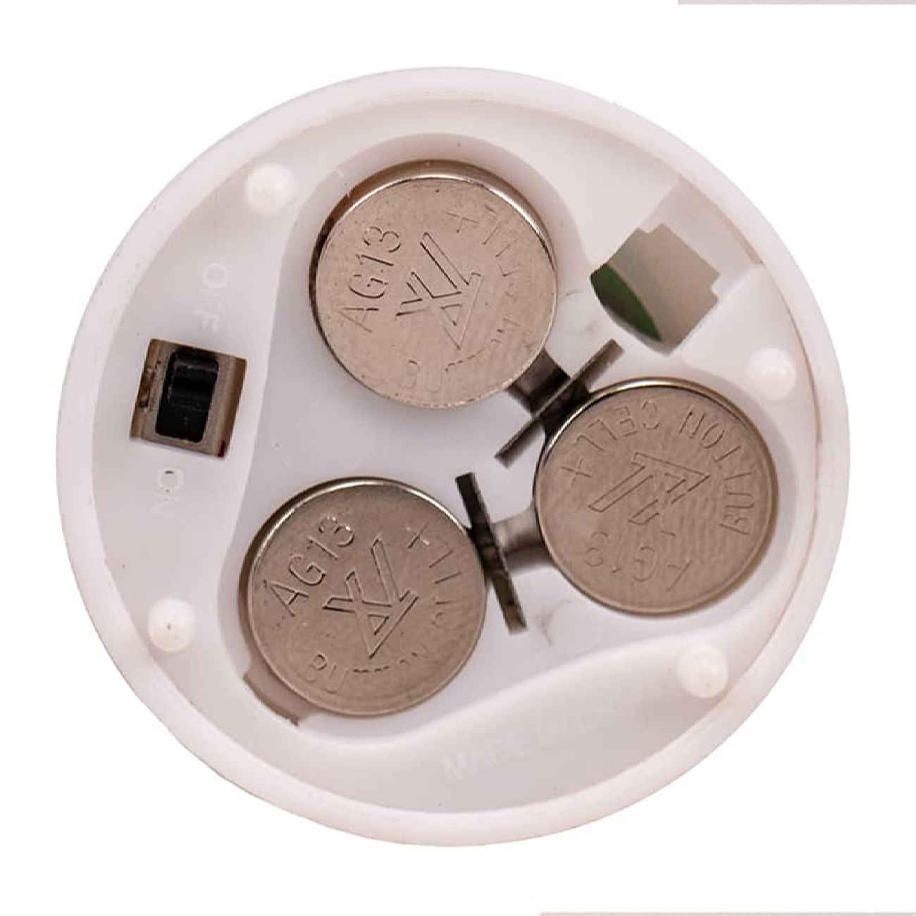 شمعة LED واقعية – تعمل بالبطارية مع زر تشغيل/إيقاف مريح بتصميم زهري