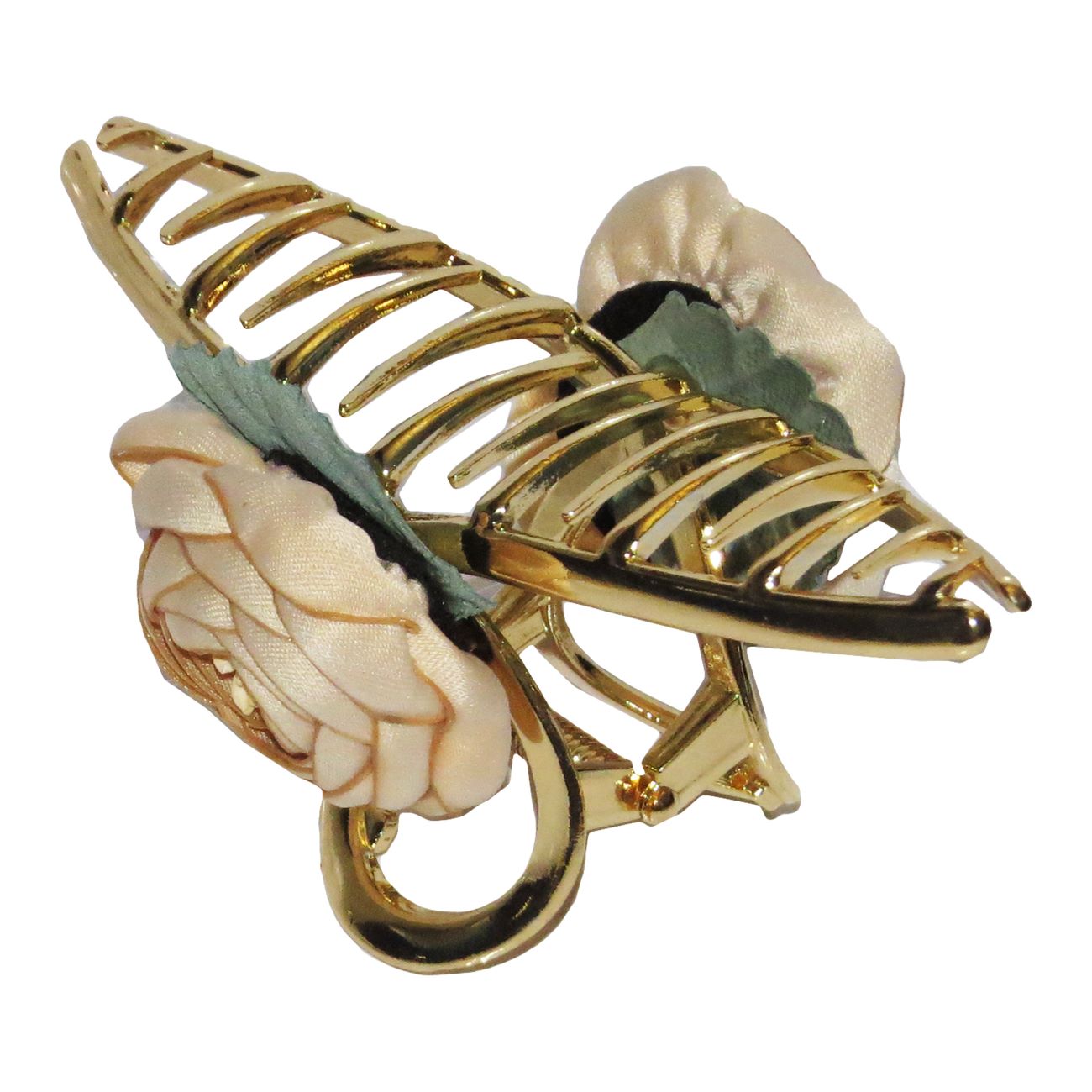 مشابك شعر عصرية وآمنة بتصميم وردة من القماش