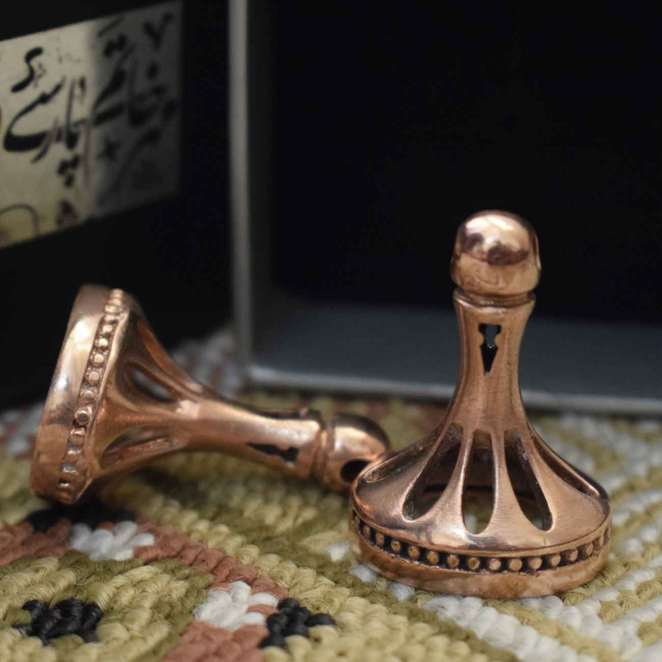 ختم نص برونزي مخصص – مثالي للوثائق والمظاريف أو الملصقات