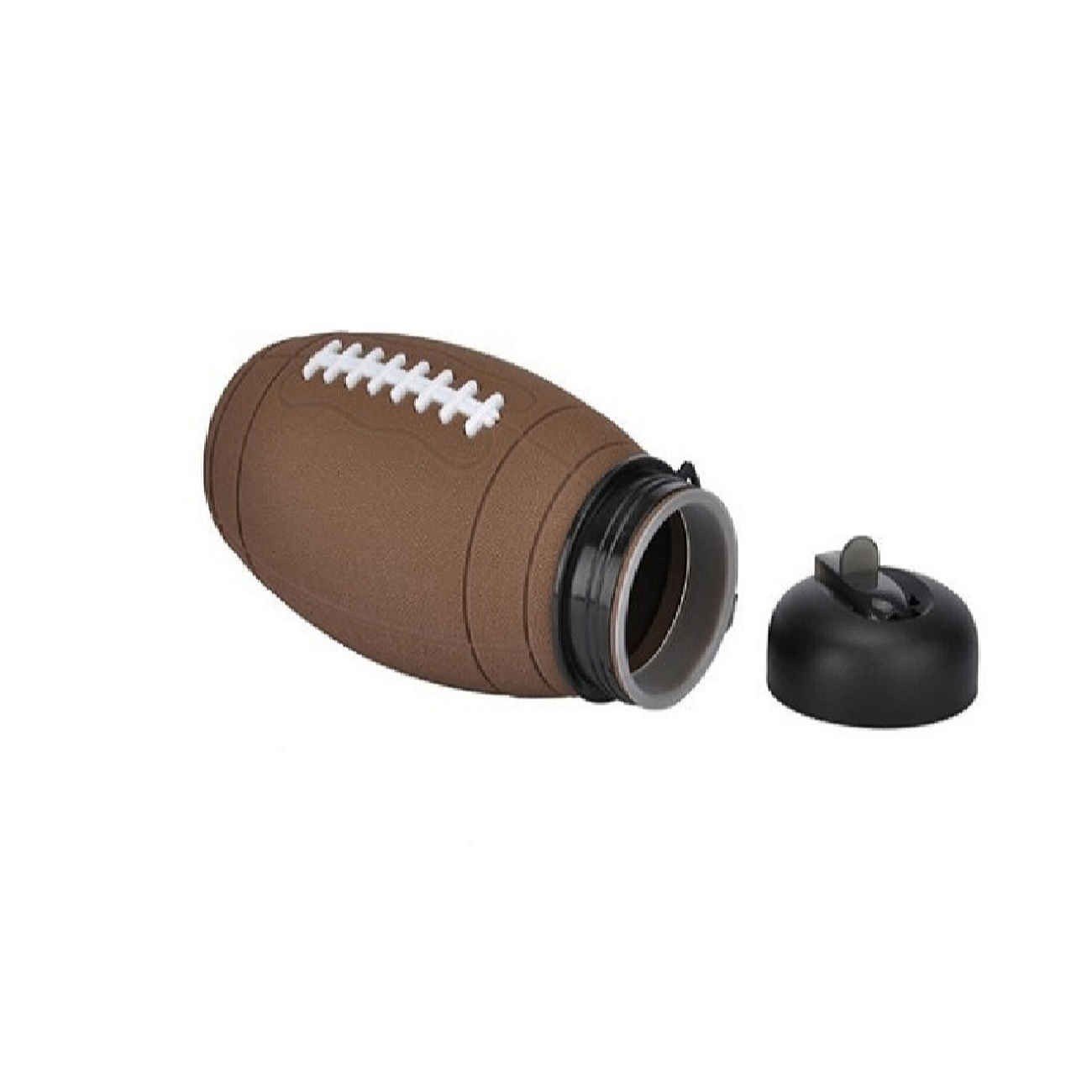 Thumbnail 2: زجاجة مياه سيليكون قابلة للطي – تصميم كرة الرجبي، 0.55 لتر، محمولة وقابلة لإعادة الاستخدام