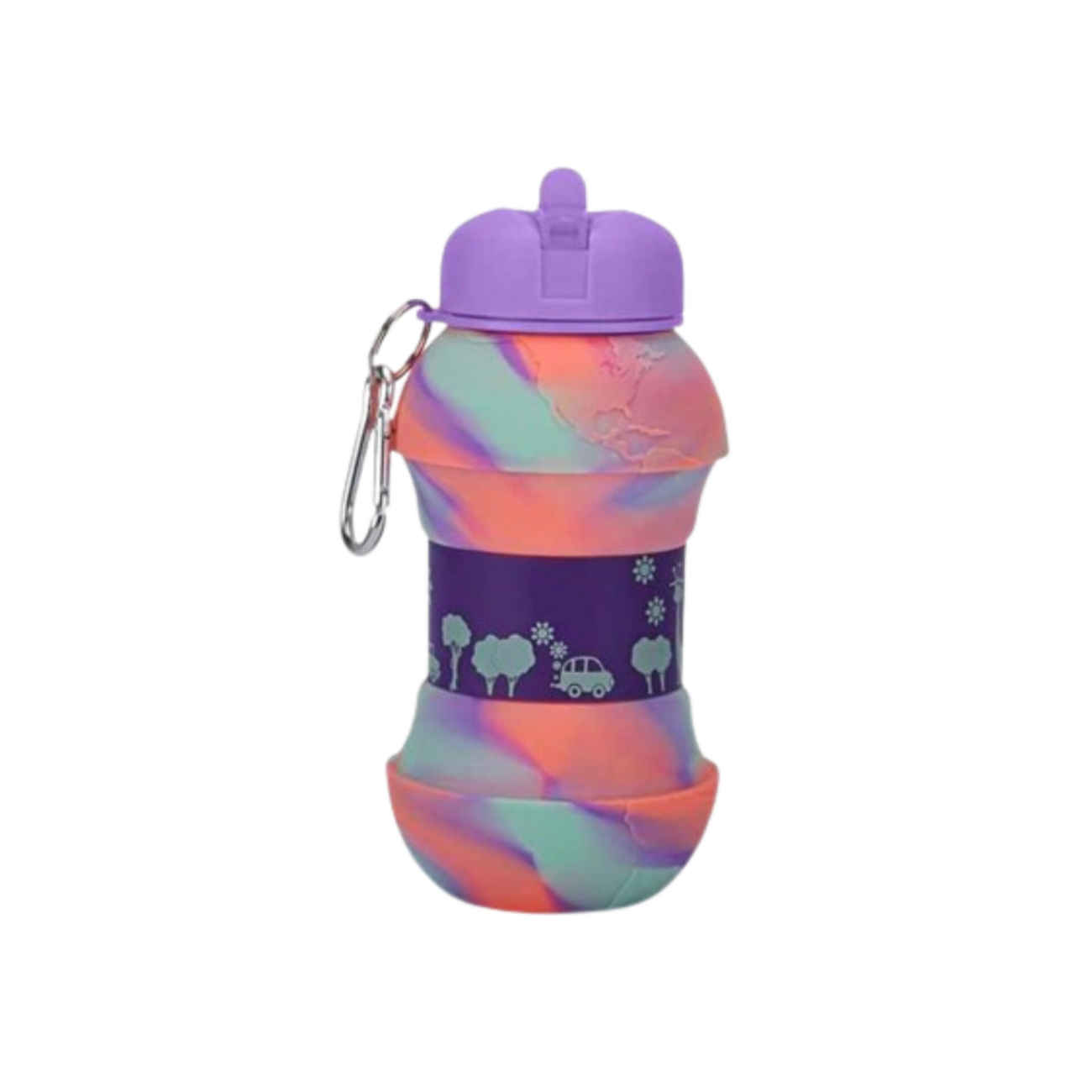 Thumbnail 2: زجاجة مياه سيليكون مانعة للتسرب – مثالية لصالة الألعاب والمغامرات الخارجية