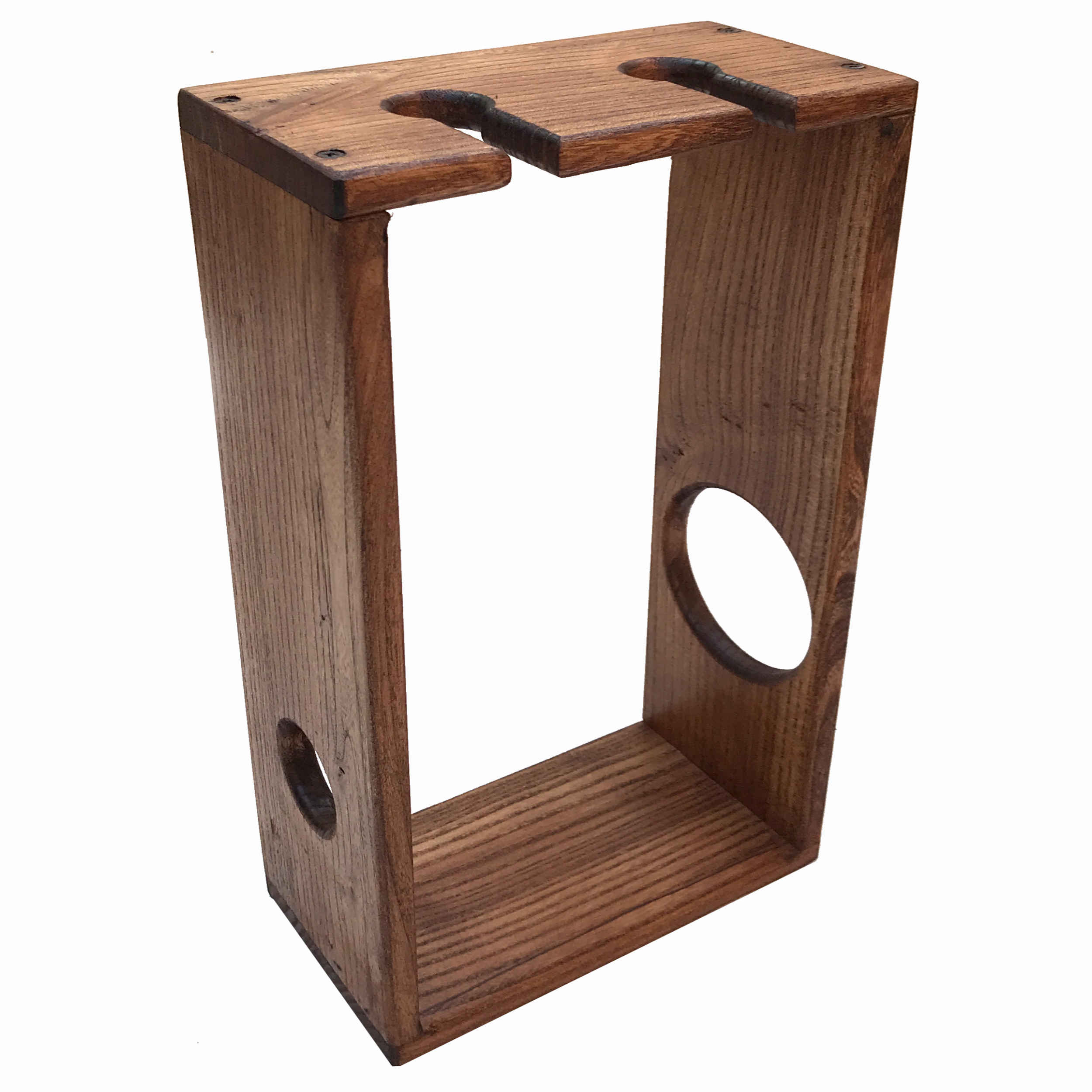 Thumbnail 2: رف زجاجات خشبي متعدد الاستخدامات لتنظيم الأسطح والمخزن