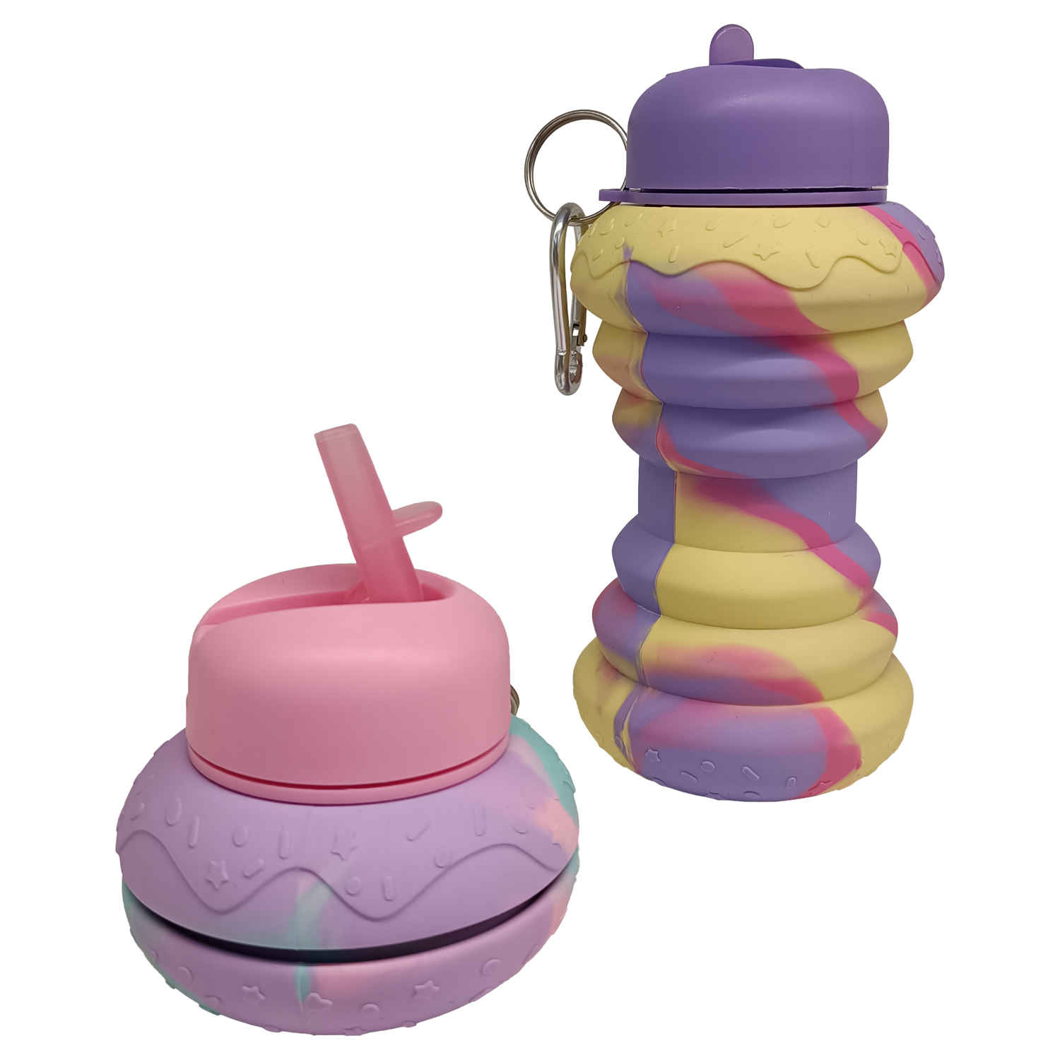 Thumbnail 3: زجاجة مياه سيليكون – خفيفة الوزن مع تصميم قابل للطي للاستخدام اليومي والسفر