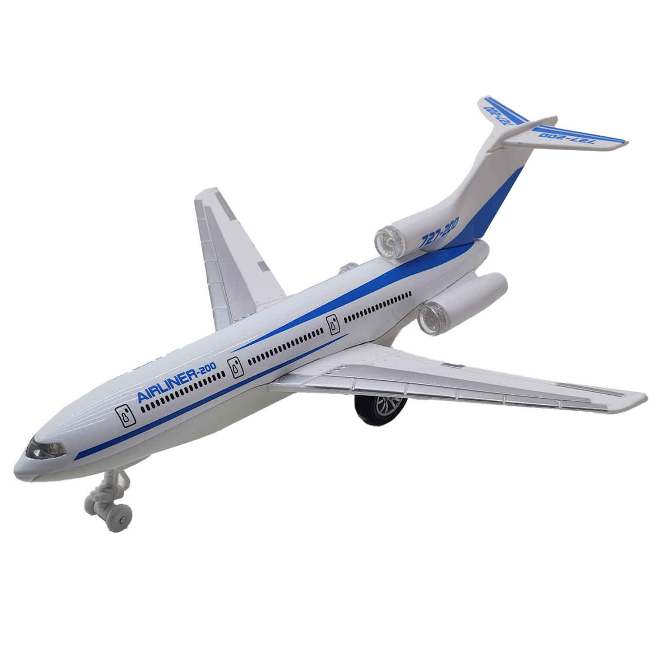 طائرة لعبة Airline200 مصبوبة – أصوات واقعية وحركة سلسة وتصميم متين