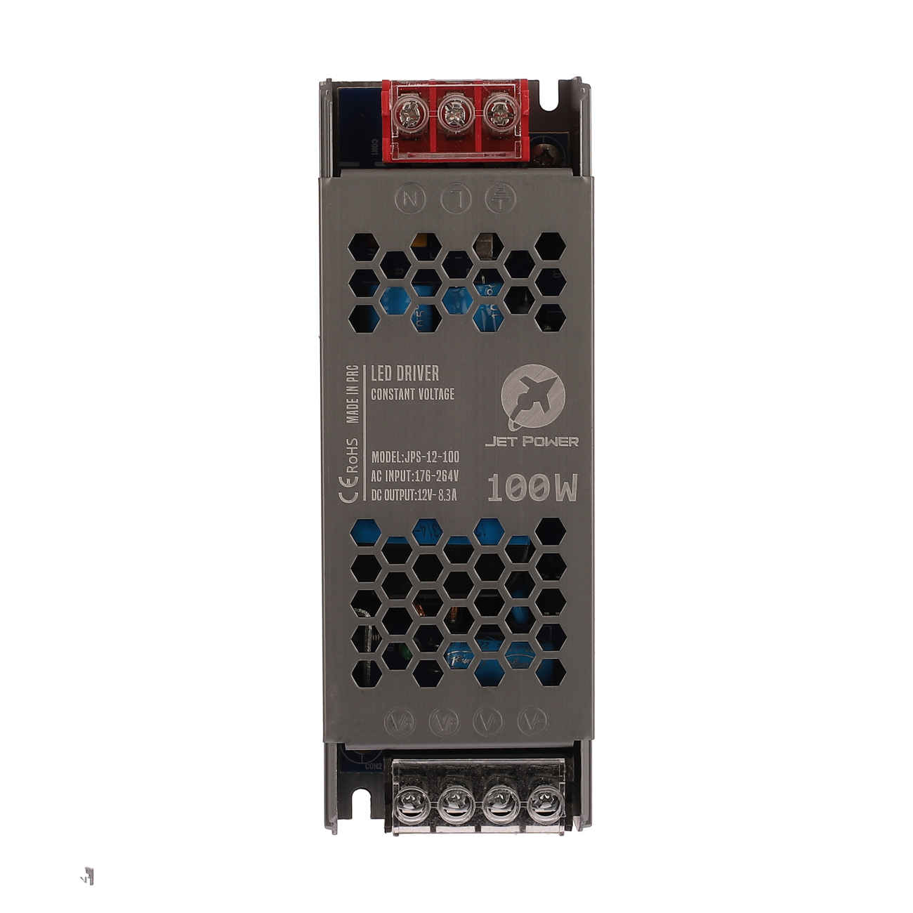 Jet Power JPS-12-100 – محوّل طاقة 12 فولت، 8.3 أمبير، 100 واط لأنظمة LED