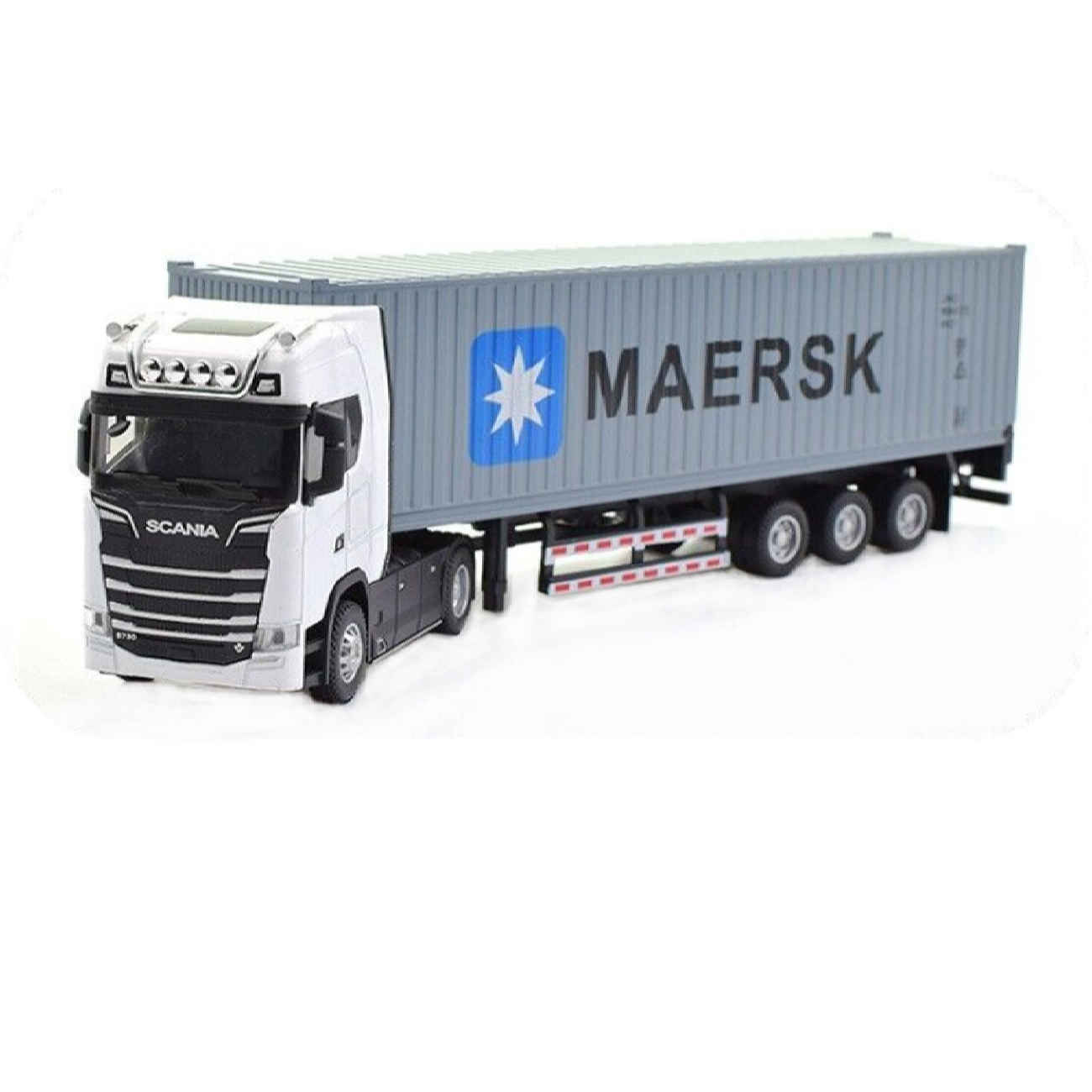 شاحنة مرسيدس بنز Actros 1996 كلاسيكية – مع حاوية MSC أصلية وتفاصيل دقيقة