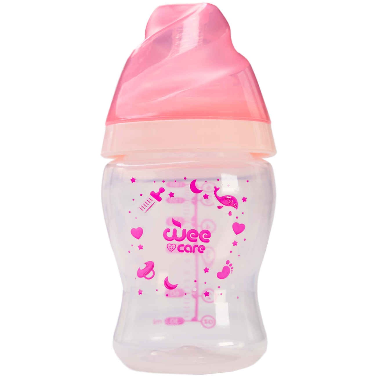 رضاعة أطفال Wee Care Mom Sense – بفوهة عريضة، مضادة للمغص وخالية من BPA، 180 مل
