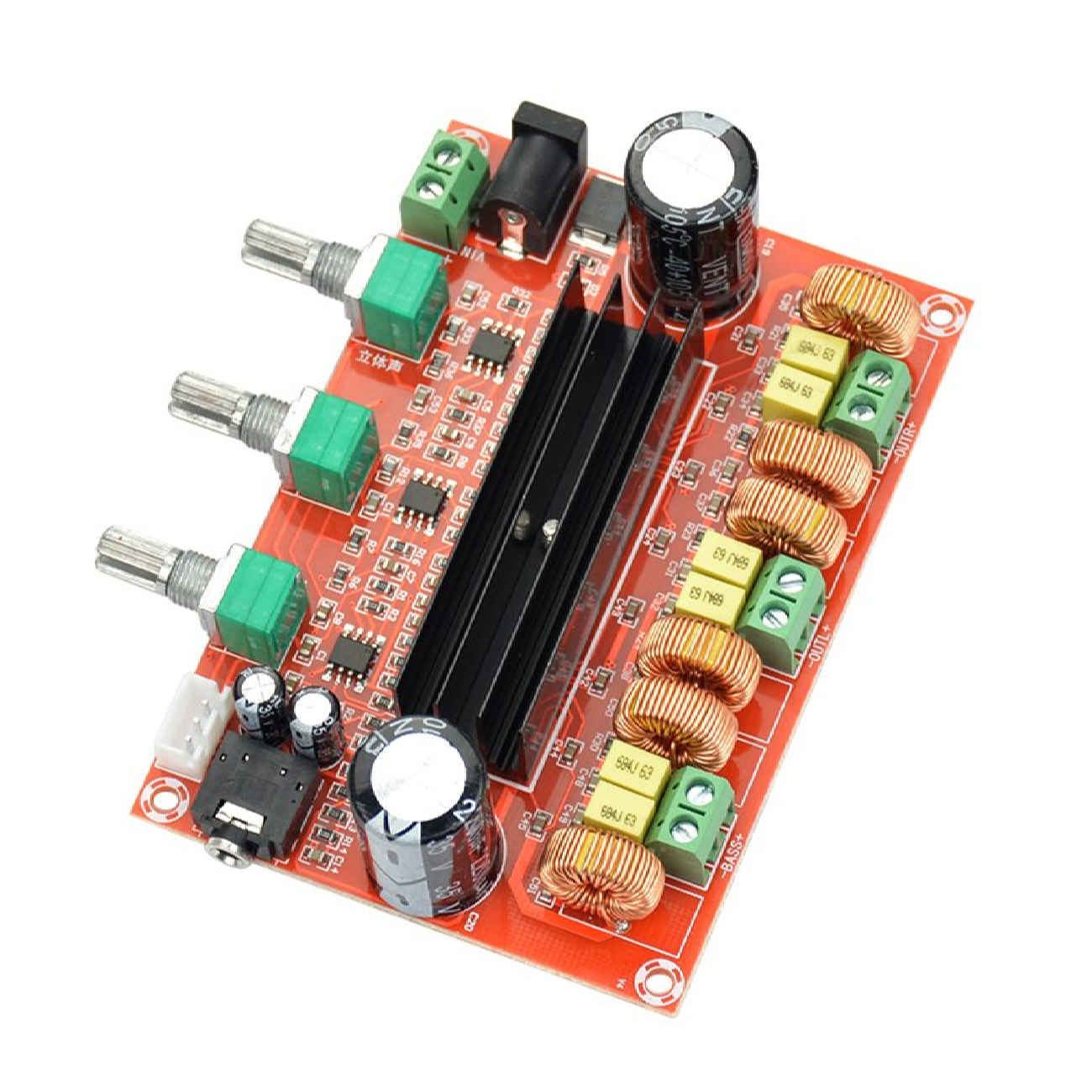 وحدة مضخم صوتي XH-M139 ثلاثي القنوات – طاقة عالية 12–24 فولت ستيريو