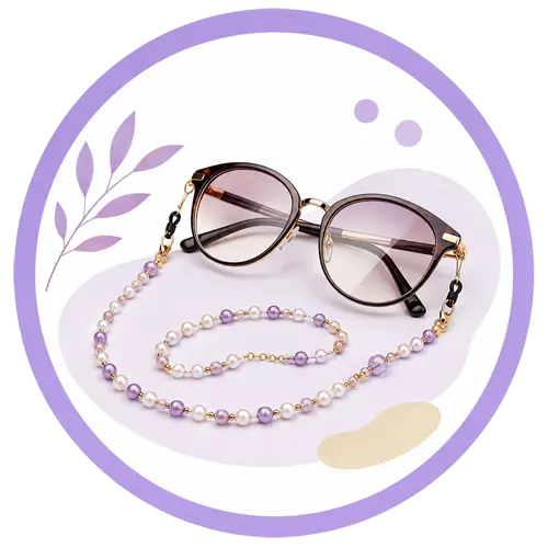 أشرطة وسلاسل النظارات